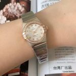 TW Factory Omega Double Eagle Constellation Lady Quartz Movement 316L Steel 24mm Diamond Bezel Watch